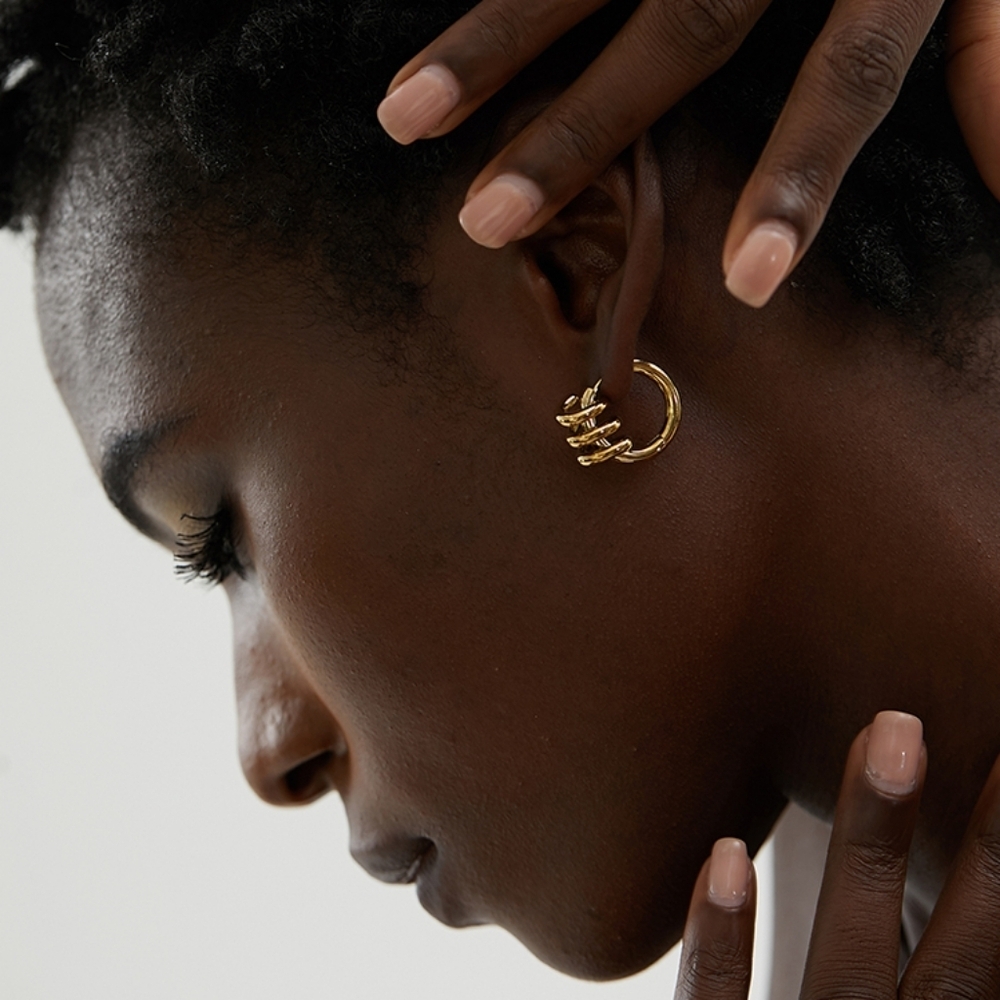 ZARA Elegant Gold Hoop Earrings | NWOT